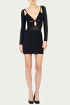 Ronny Kobo Rivera Knit Dress In Black