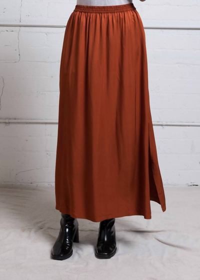 Elk Form Skirt In Copper In Metallic