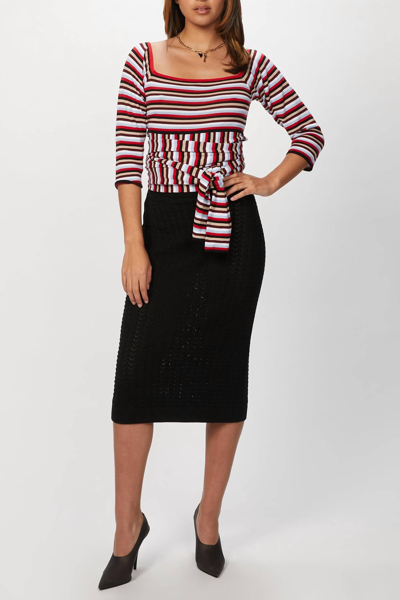 Mr Mittens Midi Skirt In Black