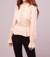 BAND OF GYPSIES Shirley Victorian Lace Blouse In Ivory