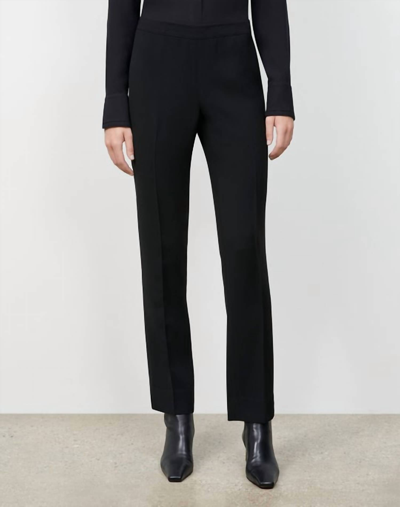 Lafayette 148 Stretch Wool Clinton Ankle Pant In Black