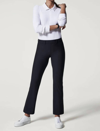 Spanx On-the-go Kick Flare Pants In Black