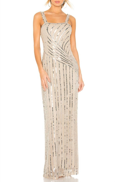 Parker Black Lisbeth Gown In Champagne In White