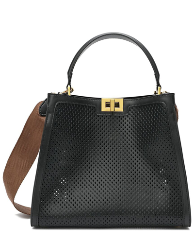Tiffany & Fred Perforated Leather Shoulder Bag