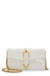 Vince Camuto Marza Wallet On A Chain In Coconut Cream Glossy