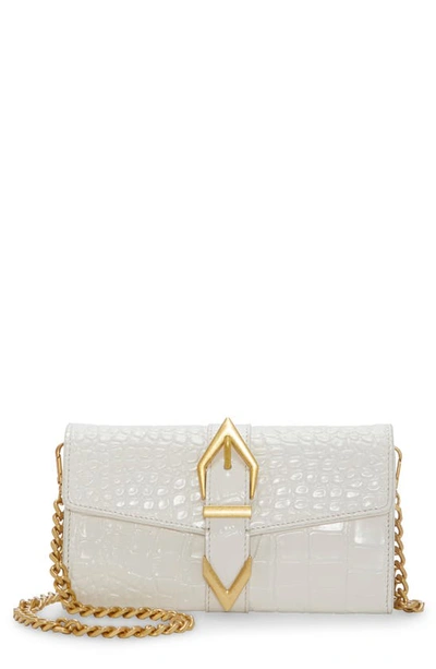 Vince Camuto Marza Wallet On A Chain In Coconut Cream Glossy