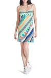 Steve Madden Chani Patchwork Stripe Minidress In Stripe Multi