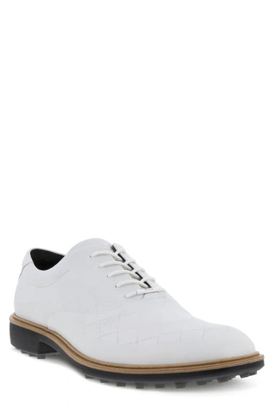Ecco Classic Hybrid Water Repellent Golf Shoe In White