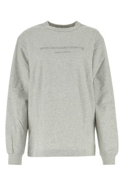 Alexander Wang Sweatshirt With Logo In Grey