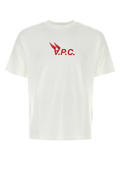 Apc Hermance Logo印花棉t恤 In White