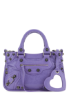 Balenciaga Women Light Purple Nappa Leather Neo Cagole S Handbag