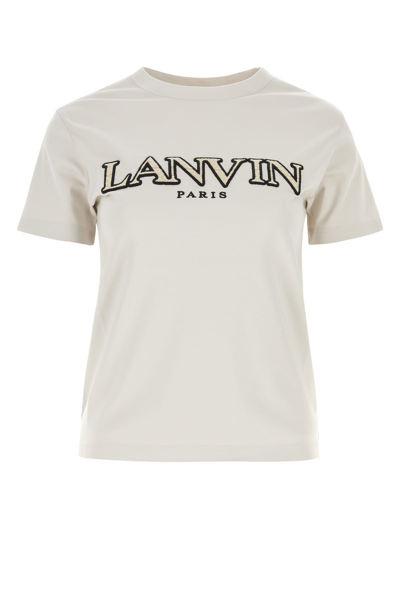 Lanvin T-shirt Con Logo In Gris