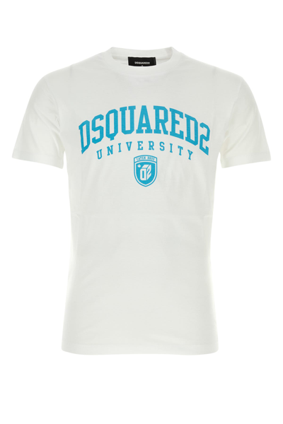 Dsquared2 University Print Short-sleeve T-shirt In White