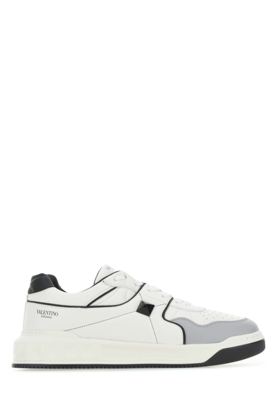 VALENTINO GARAVANI VALENTINO GARAVANI MULTICOLOR NAPPA LEATHER ONE STUD SNEAKERS