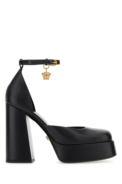 Versace Medusa Plateau Pumps Aevitas In Black