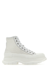 Alexander Mcqueen Tread Slick High-top Sneakers In White