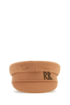 Ruslan Baginskiy Embroidered Wool Baker Boy Hat
