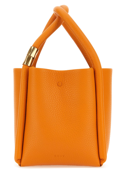 Boyy Lotus 12 Top Handle Bag In Orange