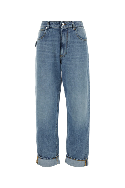 Bottega Veneta Vintage Indigo Washed Boyfriend Denim In Blue