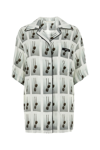 Palm Angels Viscose Printed Sleep Shirt