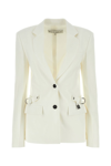 Jw Anderson White Stretch Polyester Blend Blazer