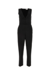 Red Valentino Tech Cady Sleeveless V Neck Jumpsuit