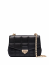 Michael Michael Kors Soho Small Black Quilted Leather Crossbody Bag  M Michael Kors Woman In Black