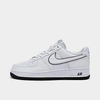 Nike Men's Air Force 1 Low Casual Shoes In White/black