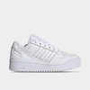 Adidas Originals Adidas Women's Originals Forum Bold Stripes Casual Shoes In White/white/black