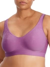 Bali Comfort Revolution Smart Sizes Wire-free Bra In Lavender Aztec