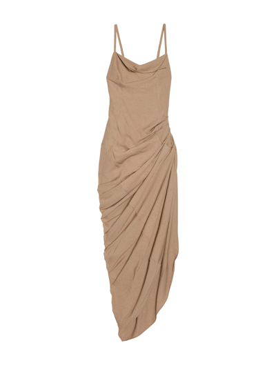 Jacquemus La Robe Saudade Longue In Beige