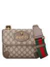 Gucci Gg Supreme Fabric Shoulder Bag Small Size In Multicolour