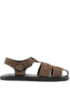 THE ROW FISHERMAN CALF-SUEDE SANDALS