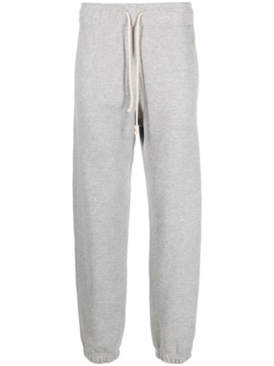 Autry Logo-patch Cotton Track Pants In Grey