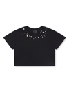 GIVENCHY BEAD-EMBELLISHED COTTON T-SHIRT