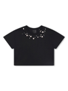 Givenchy Bead-embellished Cotton T-shirt In Black