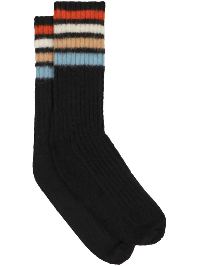 Etro Kurze Socken Mit Streifen In Black
