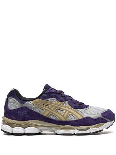 Asics Awake Ny Gel-nyc Sneakers Multicolor In Pure Silver/gothic Grape