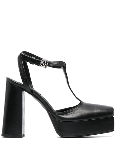 Karl Lagerfeld Jeans 125mm Soiree Leather Pumps In Black