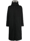 Boris Bidjan Saberi Reversible Padded Coat In Black