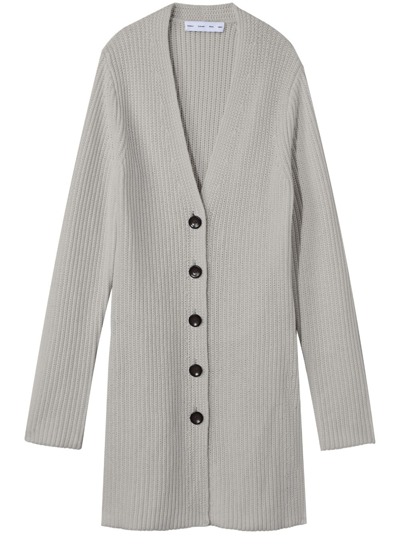Proenza Schouler White Label Ribbed-knit Belted Cardigan In 105