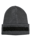 DSQUARED2 EMBROIDERED-LOGO KNITTED BEANIE