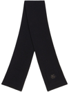 Etro Fine-knit Wool Scarf In Black