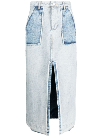 SEA OONA DENIM MAXI SKIRT