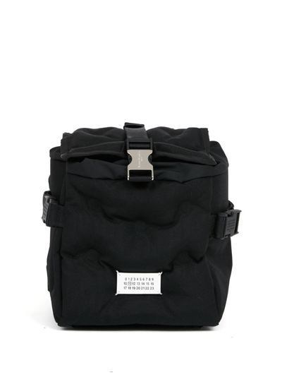 Maison Margiela Numbers-patch Quilted Backpack In Black