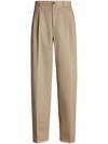 Maison Margiela X Pendleton Checked-yoke Wide-leg Trousers In Neutrals