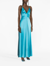 TALBOT RUNHOF HALTERNECK SATIN GOWN