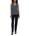Inc International Concepts Women's Tummy-control Pull-on Straight-leg Pants, Created For Macy's In Costa Green