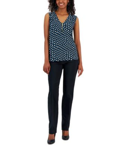 I.n.c. International Concepts Women's Tummy-control Pull-on Capri Pants,  Regular & Petite, Created For Macy's In Deep Black