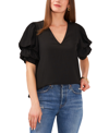 1.STATE WOMEN'S SHORT-SLEEVE TIERED BUBBLE-SLEEVE TOP